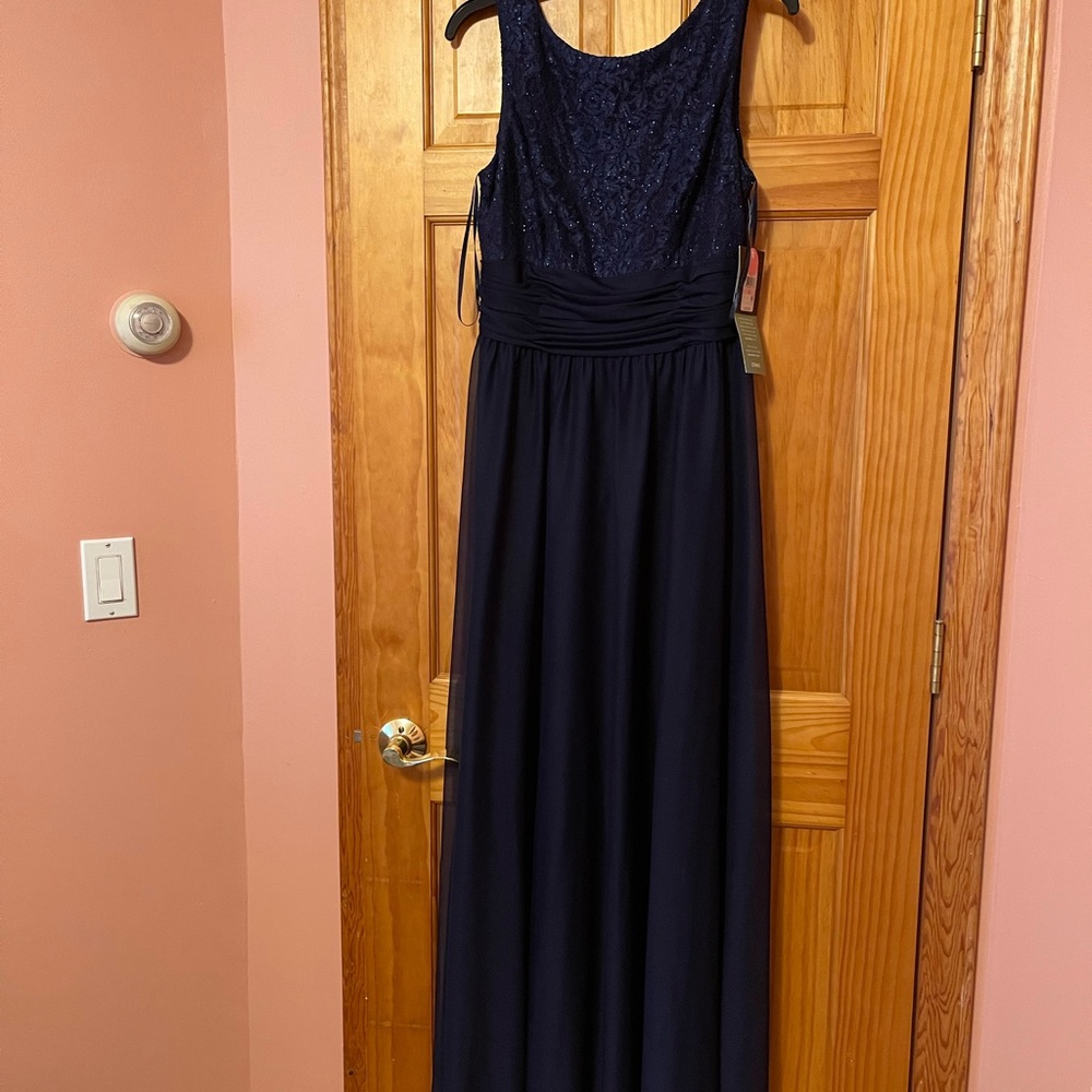 Womens Navy Blue Prom/Bridesmaid Dress